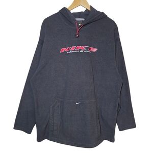 Vintage Nike Y2K Hoodie XL Early 2000s Spellout Graphic Pullover Sweatshirt